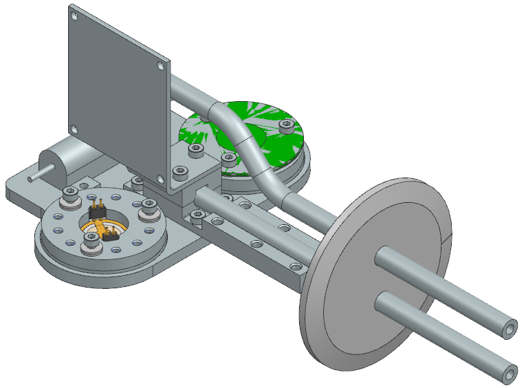 CAD drawing of parts within a piece of machinery